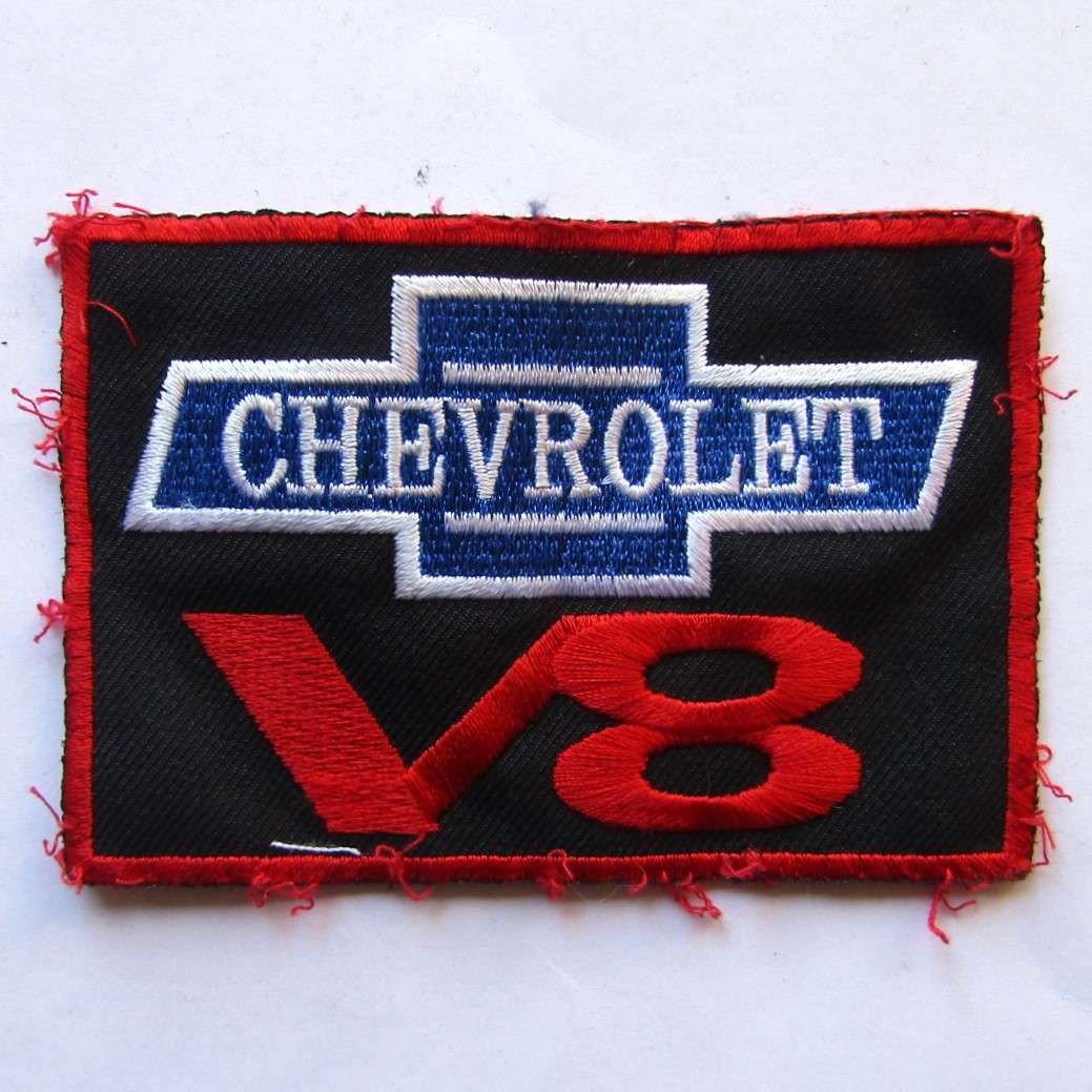 Old Chevrolet V8 Patch Badge