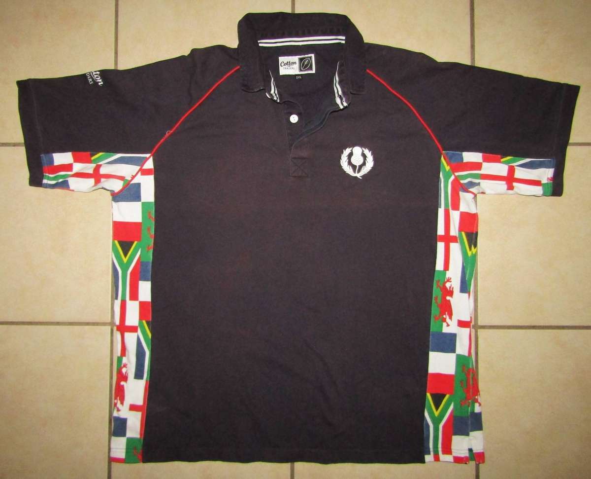 Old Cotton Traders Scotland Rugby Jersey - Size 2XL