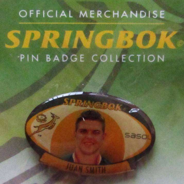 Juan Smith Springbok Rugby Pin Badge