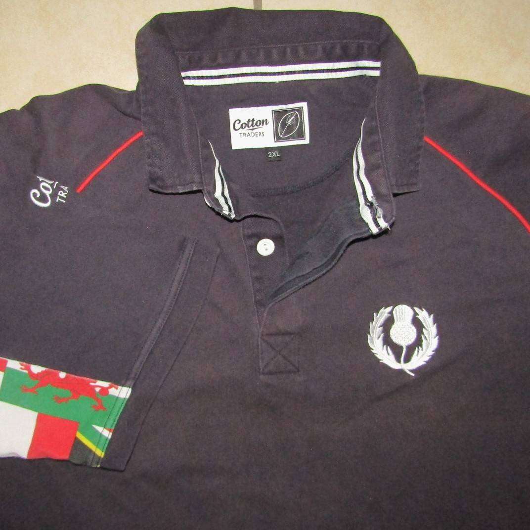 Old Cotton Traders Scotland Rugby Jersey - Size 2XL
