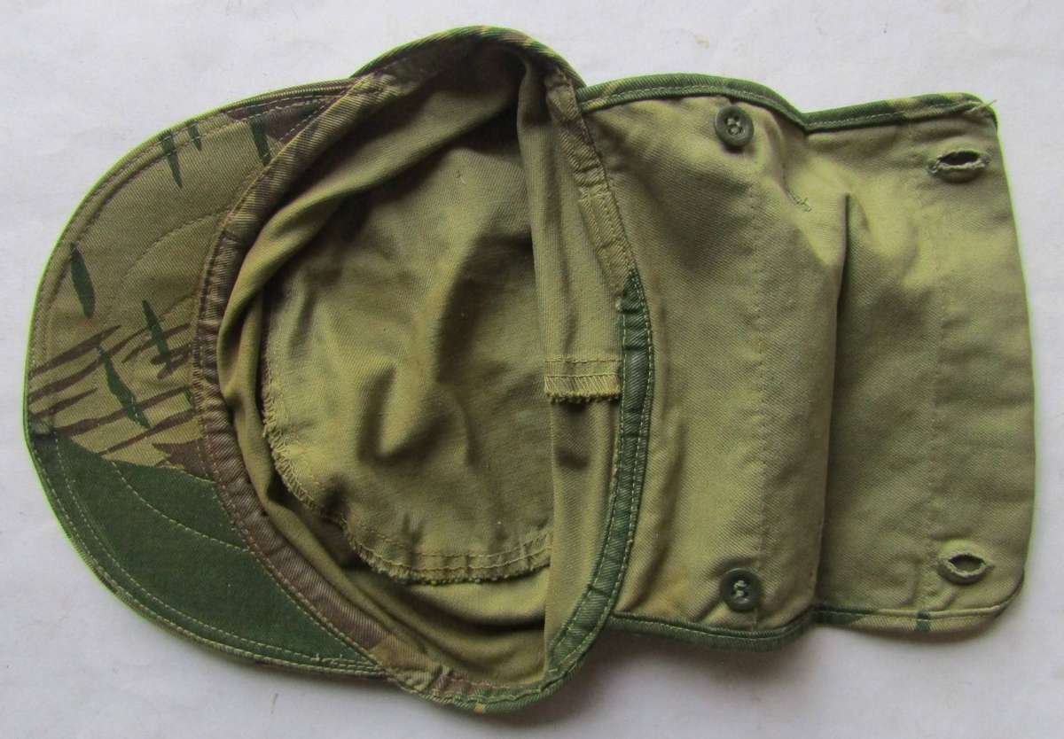 Old Rhodesia Army Camo Neck Flap Cap