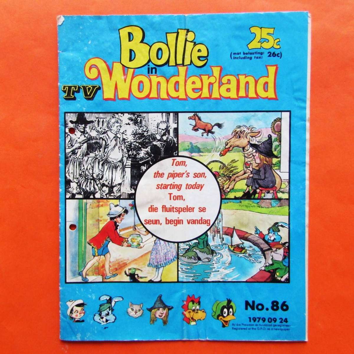 1979 Bollie in TV Wonderland Afrikaans Comic Book