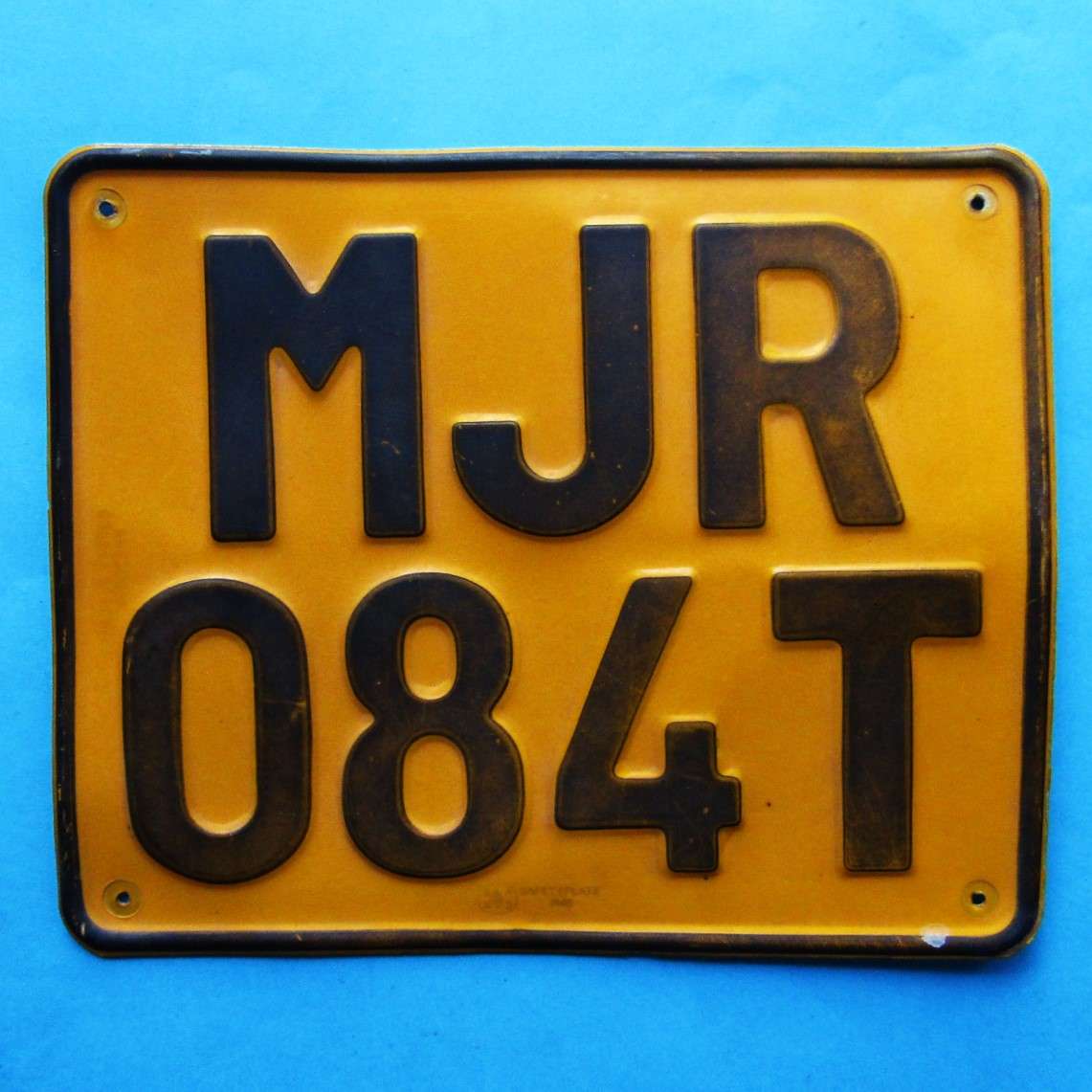 Old Transvaal Metal Motorbike Number Plate