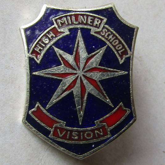 Old Milner High School Lapel Pin Badge