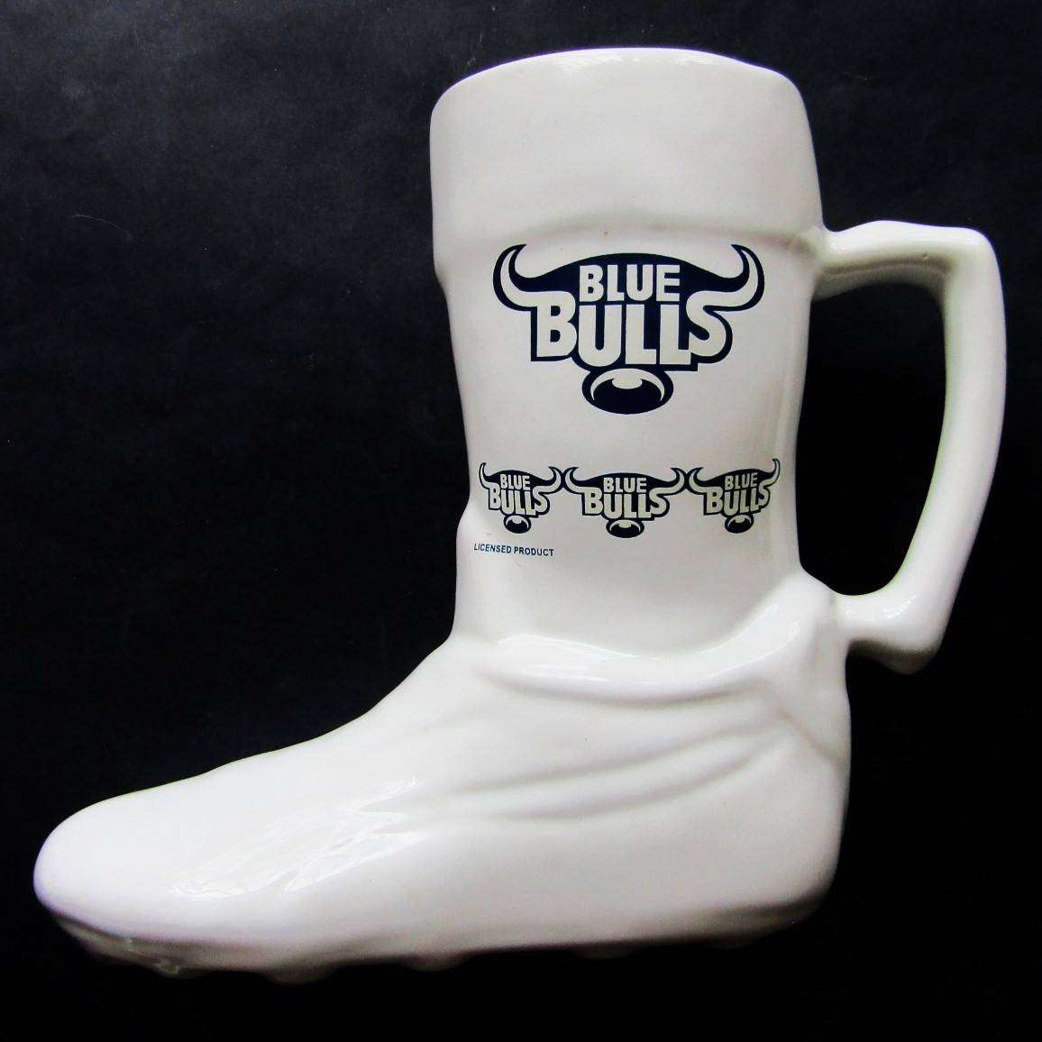 Large Blue Bulls Rugby Boot Shaped Beer Mug