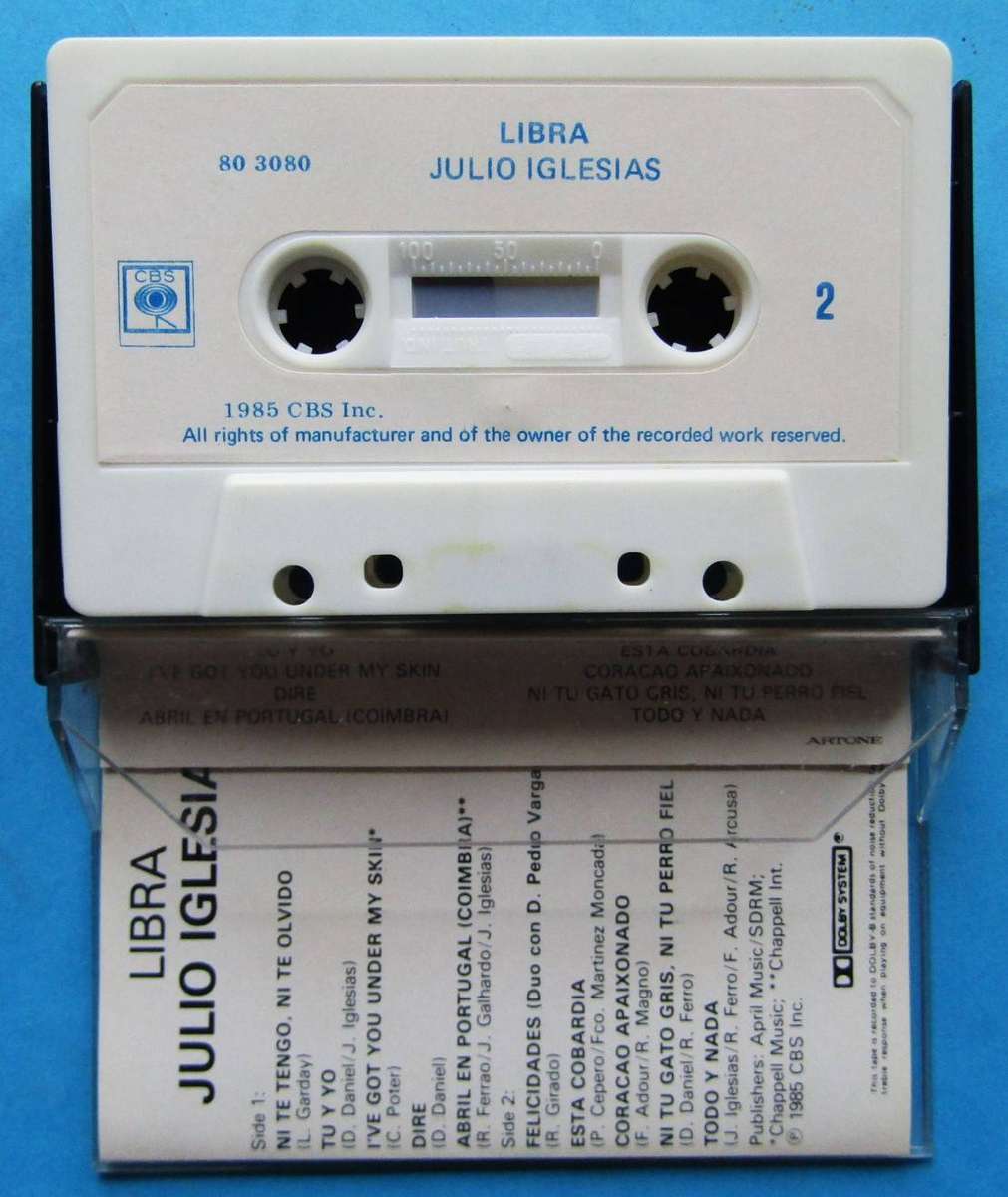 Julio Iglesias  Libra - Cassette Tape (1985)