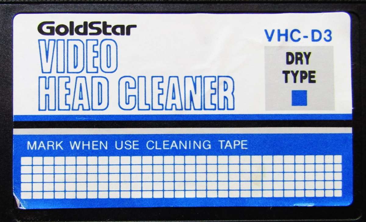 Old GoldStar VHS Video Head Cleaner