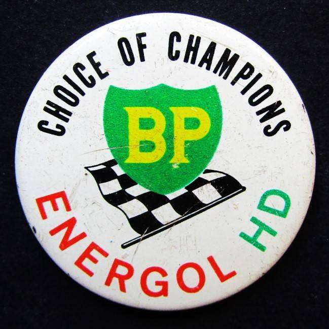 Small Old BP Energol Advertising Badge