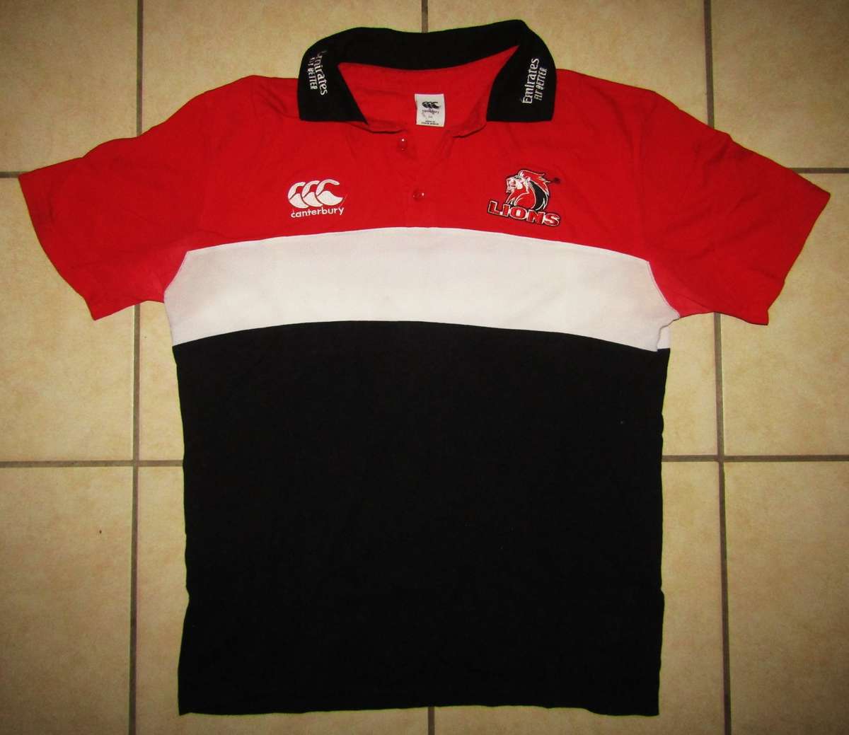 Old Canterbury Lions Rugby Shirt - Size 3XL