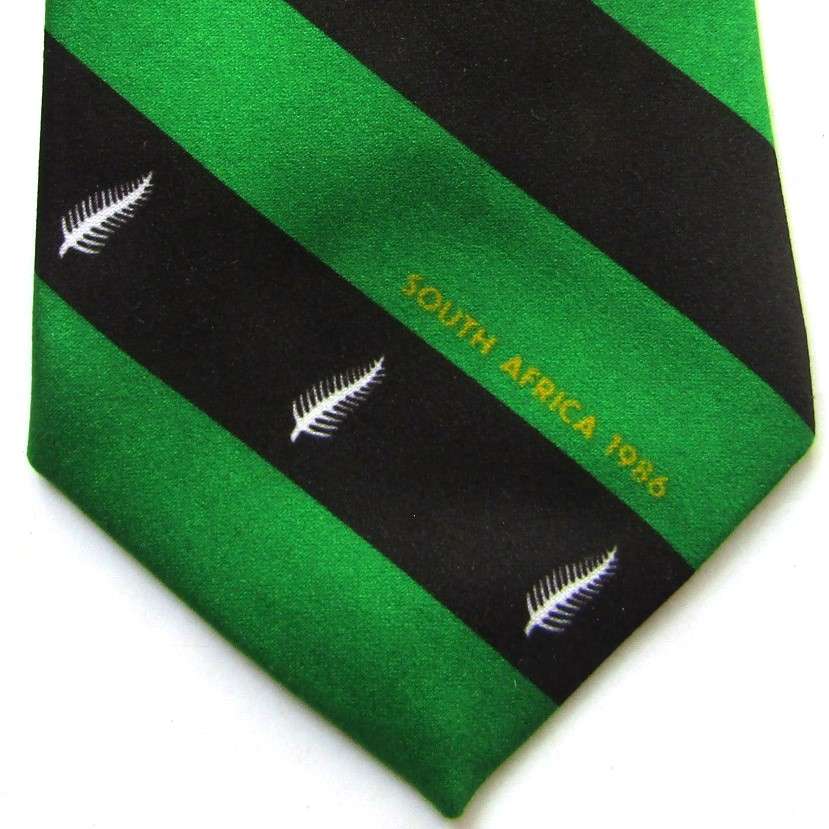 1986 South Africa vs New Zealand Rugby Neck Tie