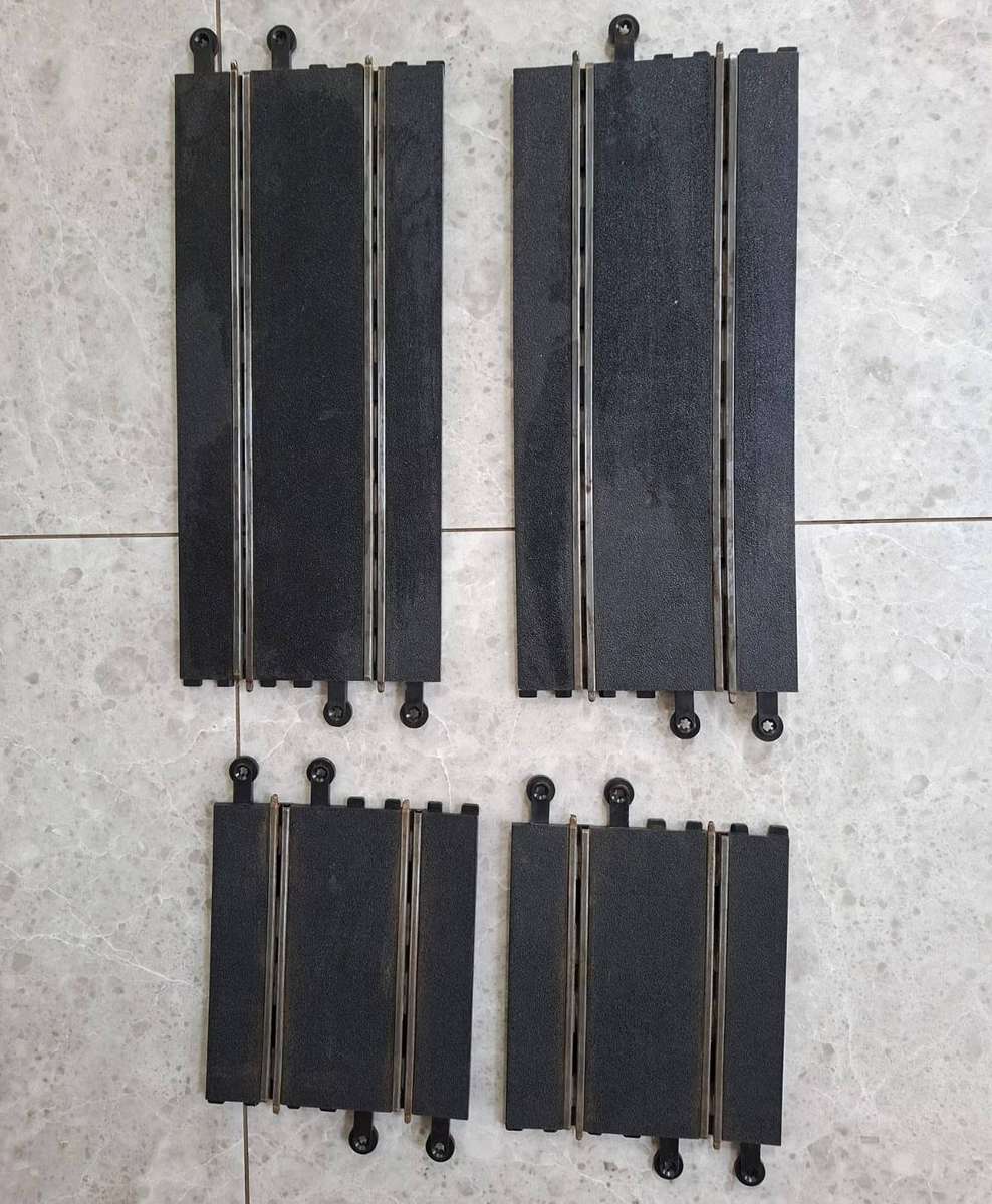 4 Vintage Hornby Slot Car Tracks - Made in Great Britain