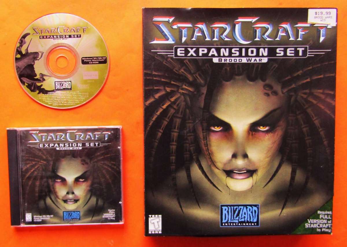 StarCraft: Brood War - Big Box PC Game (1999)