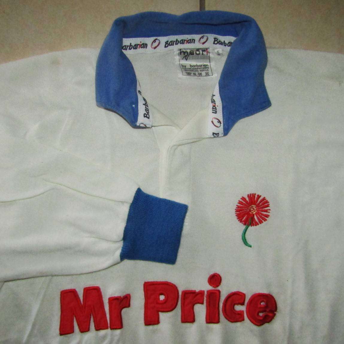 Old White Long Sleeve Noord Transvaal Rugby Jersey