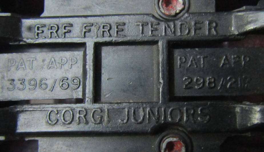 Old Corgi Juniors FRF Fire Tender Truck