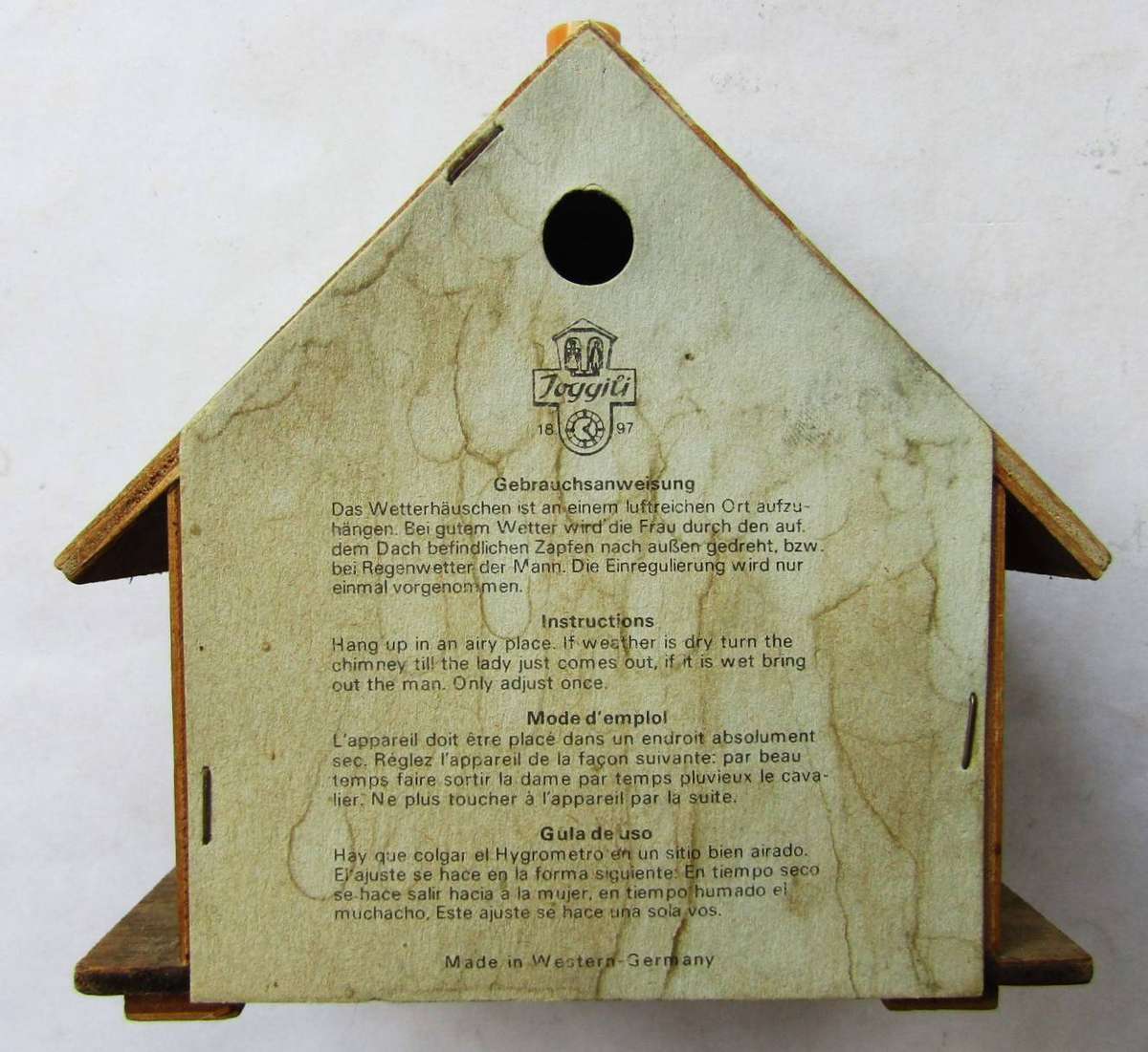 Vintage Weather House - Made in West Germany