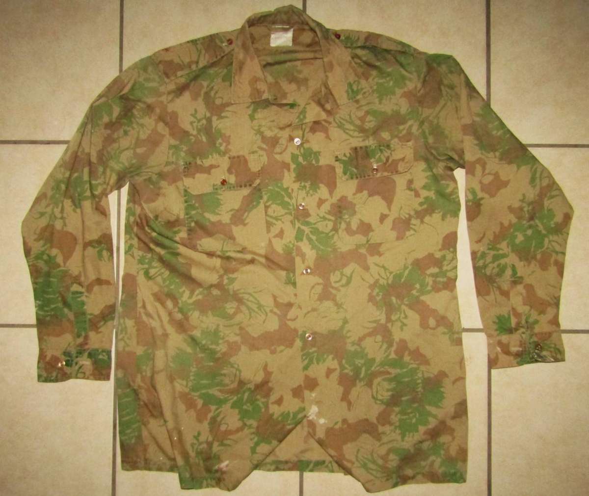 1976 SA Camo Long Sleeve Shirt - Large Size