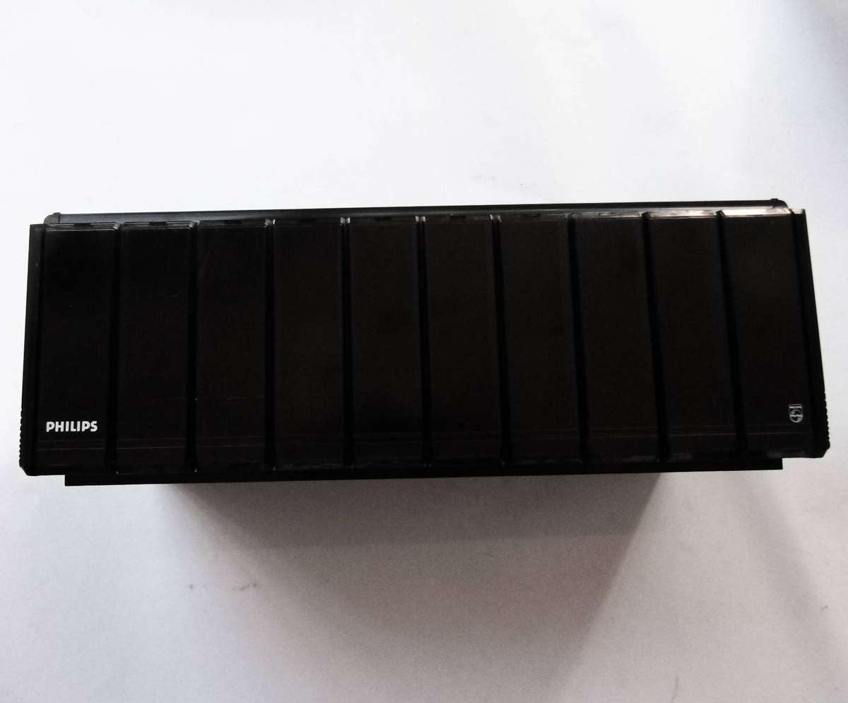 Old Philips Storage Case for 10 VHS Video Tapes