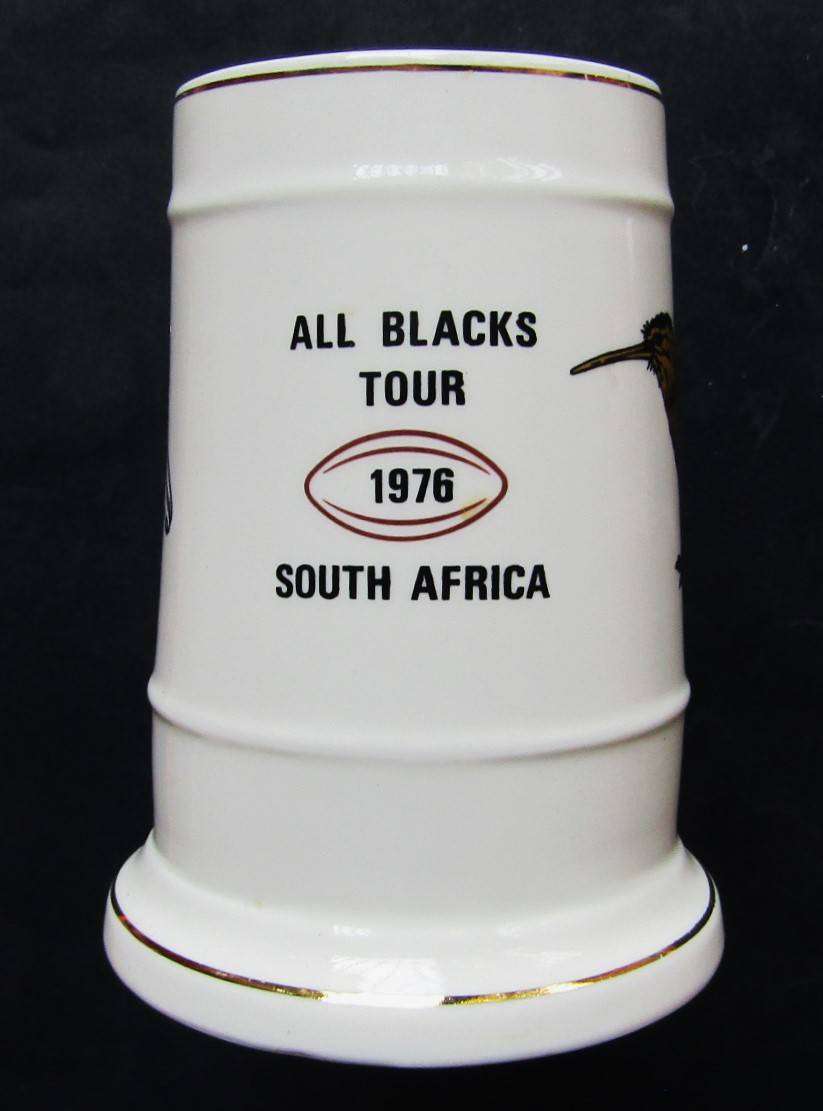 1976 Springboks vs All Blacks Rugby Beer Mug
