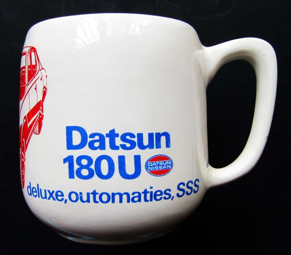 Old Nissan Datsun Motors Beer Mug