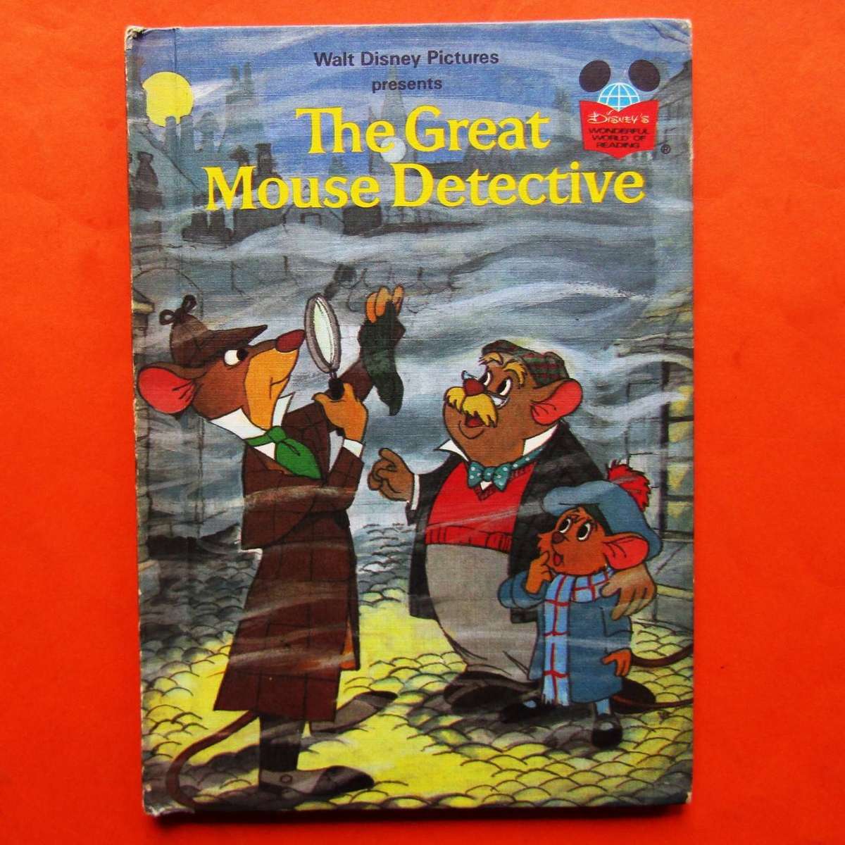 1986 The Great Mouse Detective - Walt Disney Hardcover Book