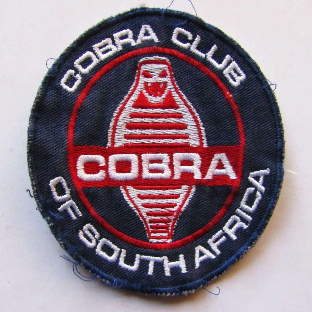 Old Cobra Club of South Africa Patch Badge