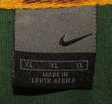 2003 World Cup Nike Springbok Rugby Jersey - XL Size