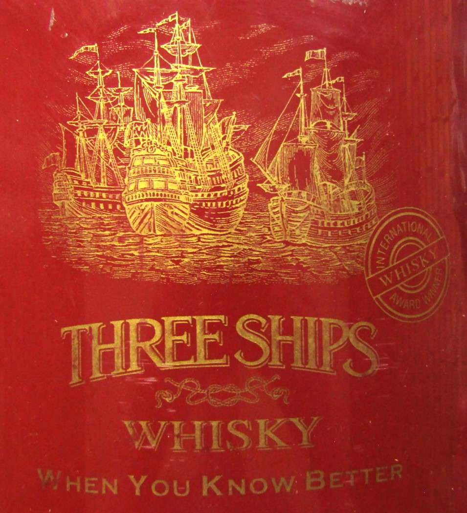 Old Three Ships Whisky Ice Bucket