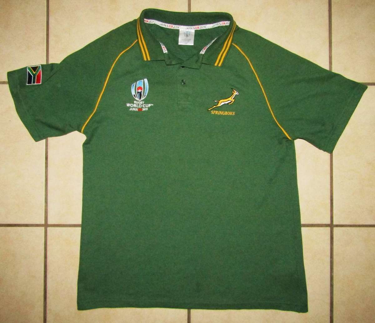 2019 World Cup Springbok Rugby Shirt - Medium Size
