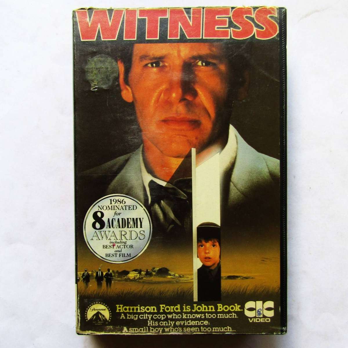 Witness - Harrison Ford - Movie VHS Tape (1985)