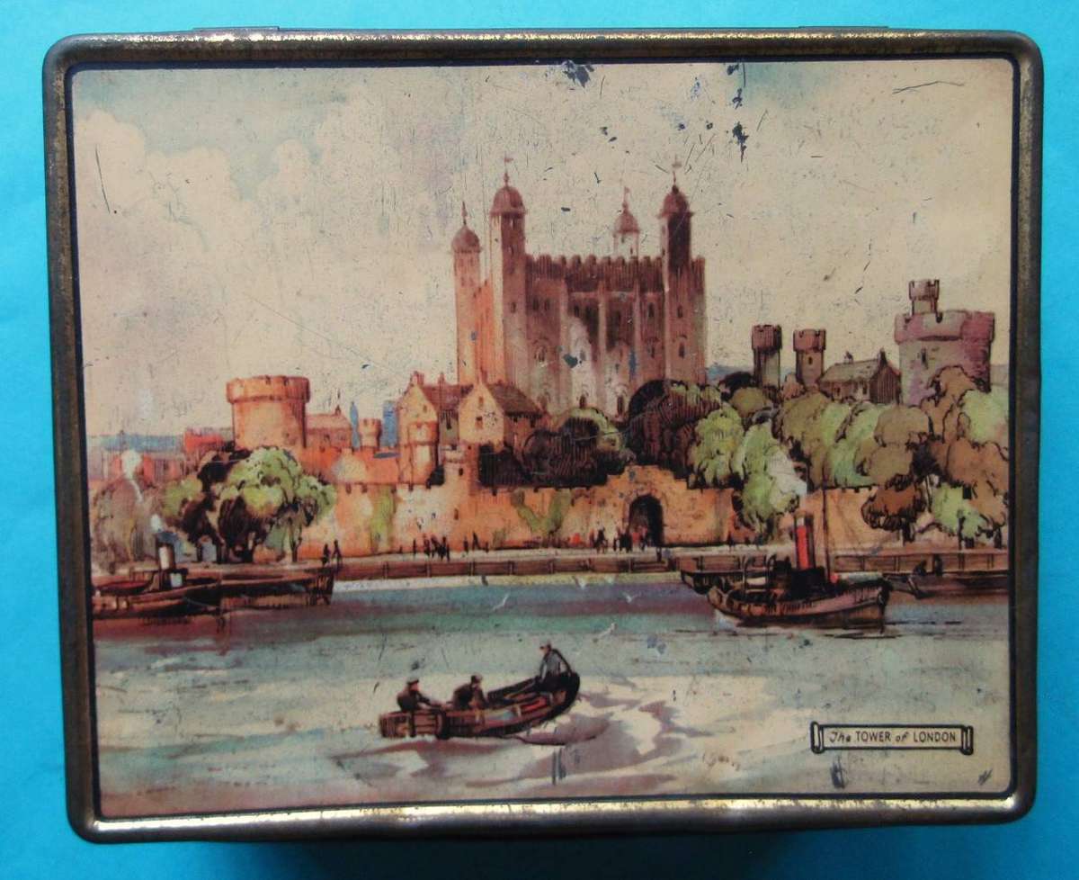 Vintage Tower of London Toffee Tin