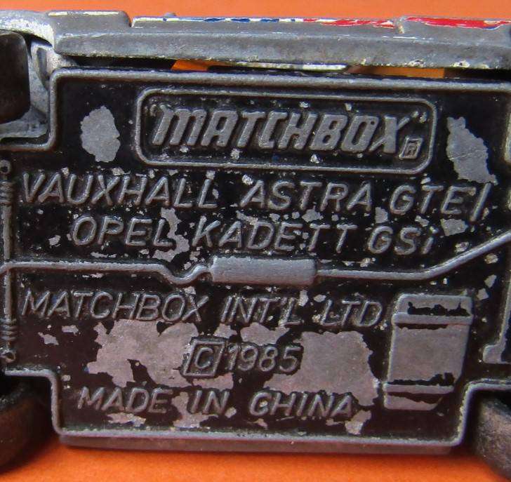 1985 Matchbox Vauxhall Astra Opel Kadett Car