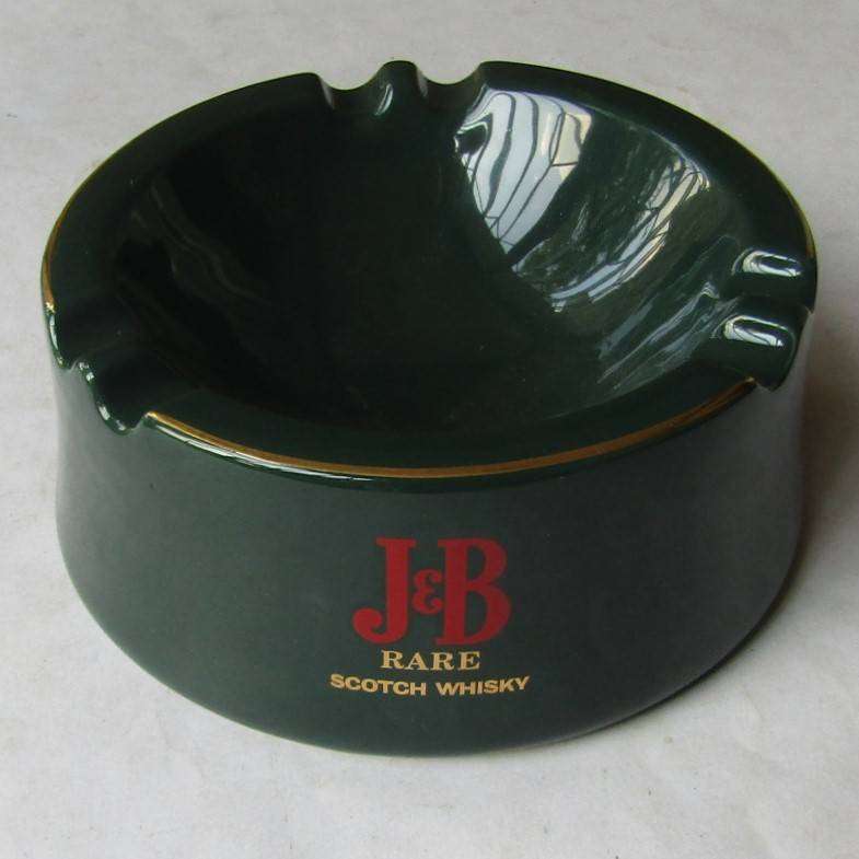 Old J & B Rare Whisky Ceramic Advertising Ashtray