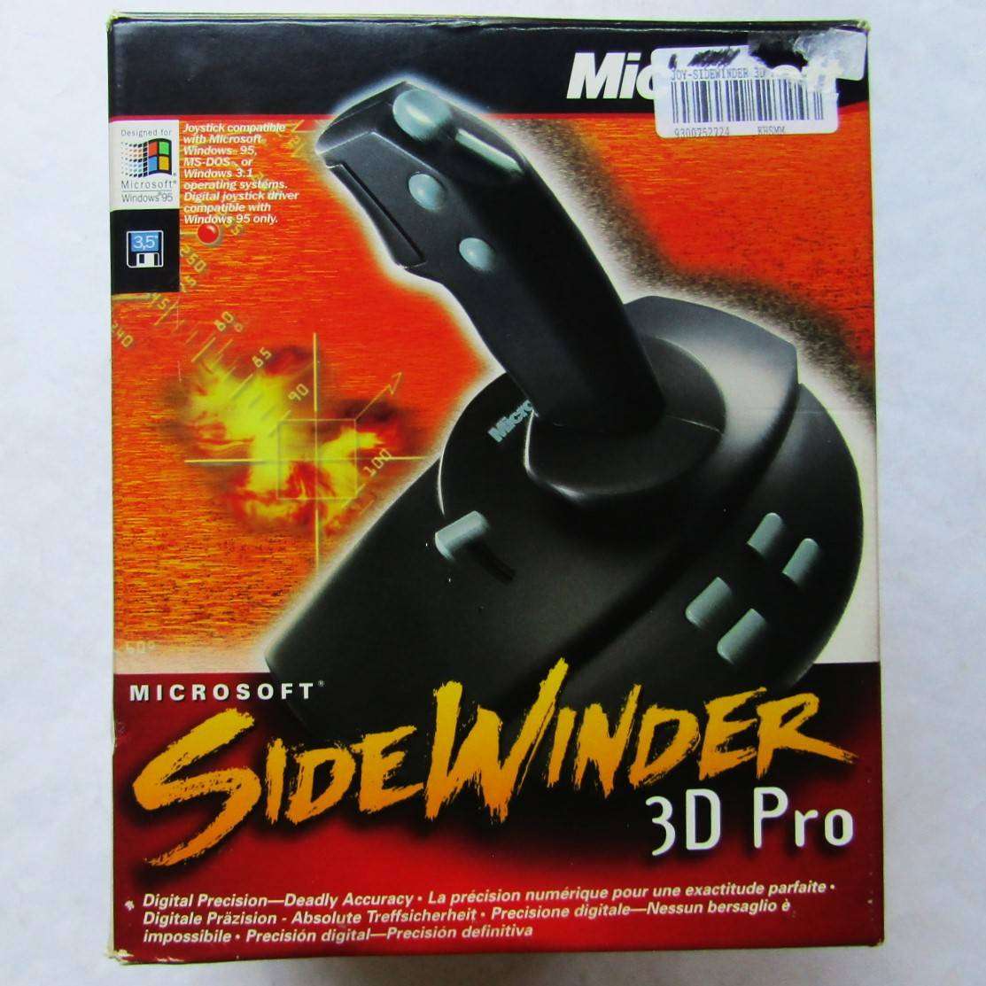 1996 Microsoft SideWinder PC Joystick in Box
