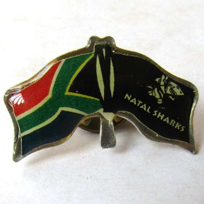 Old Natal Sharks Rugby Lapel Pin Badge