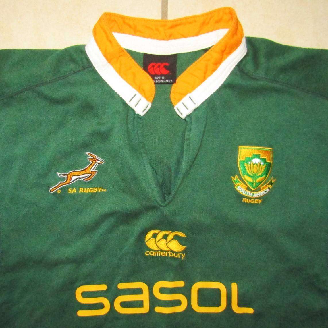 Old Springbok Rugby Jersey - Size 18