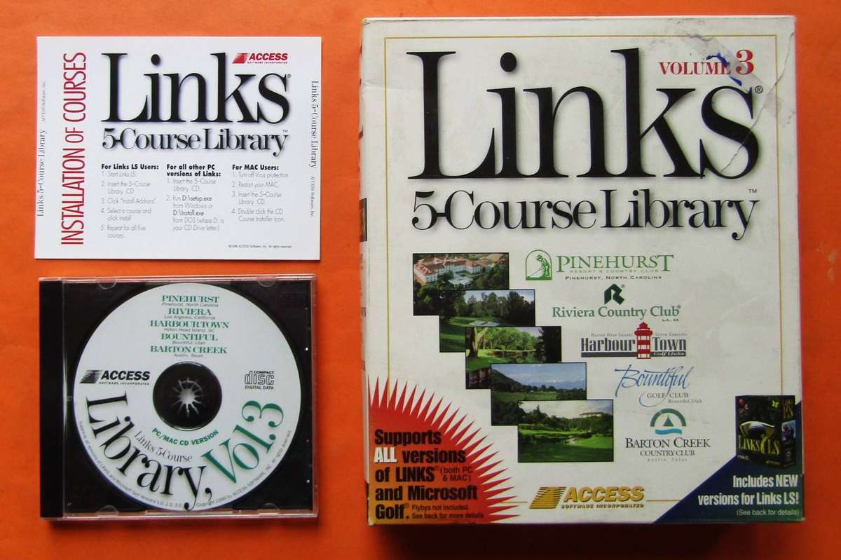 Links 5 Course Library Volume 3 - Big Box PC Game (1996)