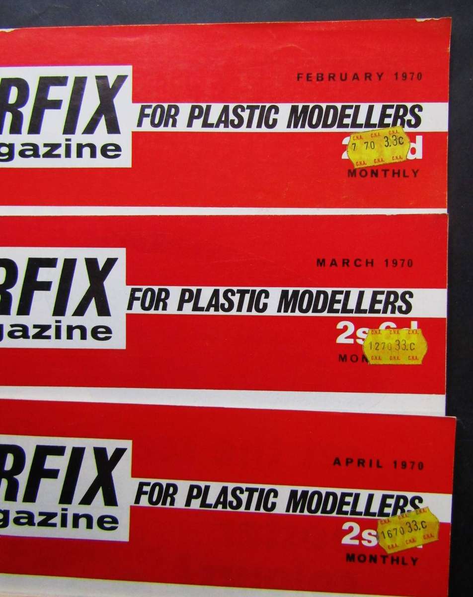 9 Airfix Magazines from 1970