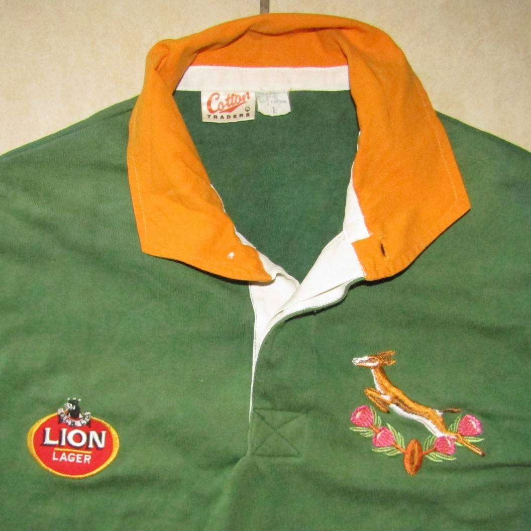 90's Long Sleeve Springbok Rugby Jersey - Large Size
