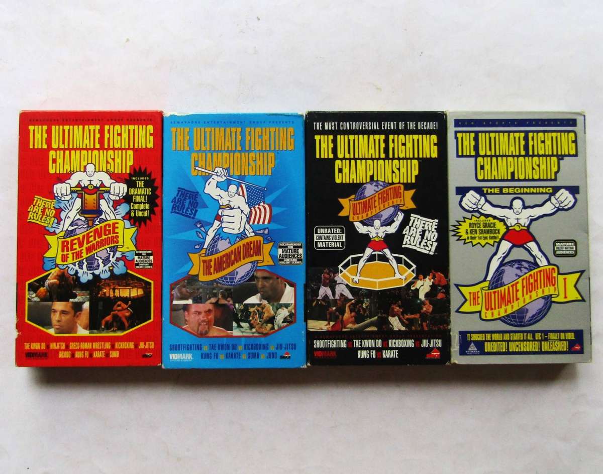 The Ultimate Fighting Championship - 4 VHS Video Tapes