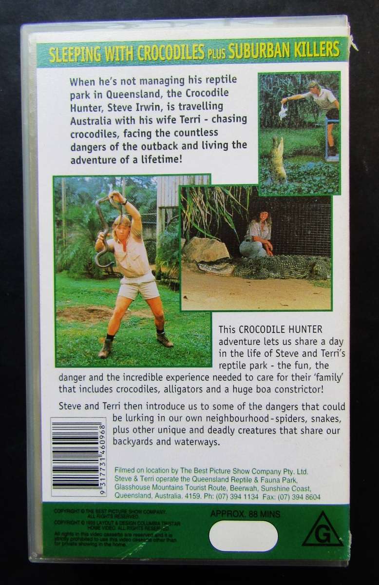 The Crocodile Hunter 1 to 5 - VHS Video Tapes (1995)