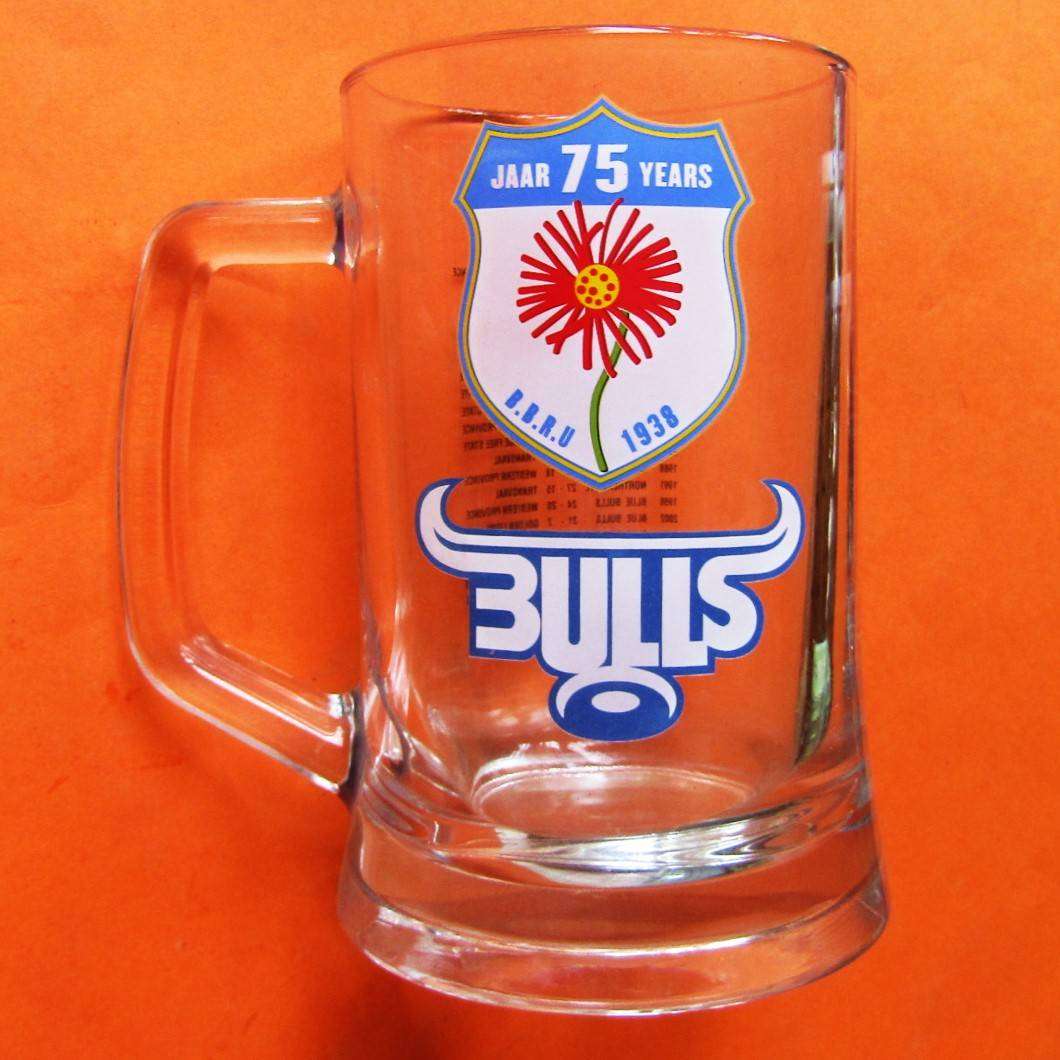 Old Blue Bulls 75 Year Anniversary Beer Mug