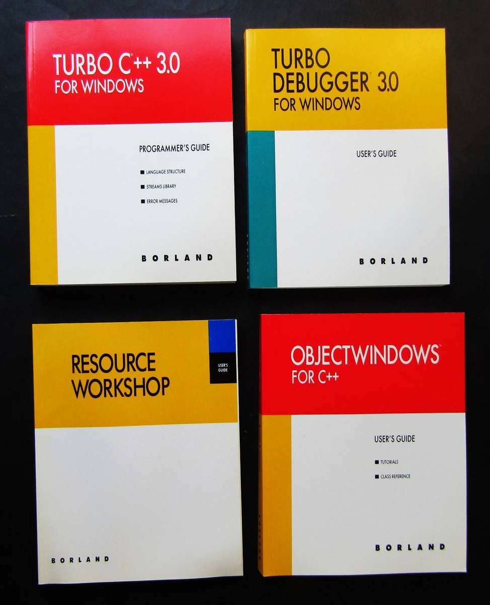 Big Box and Manuals for Borland Turbo C (1991)
