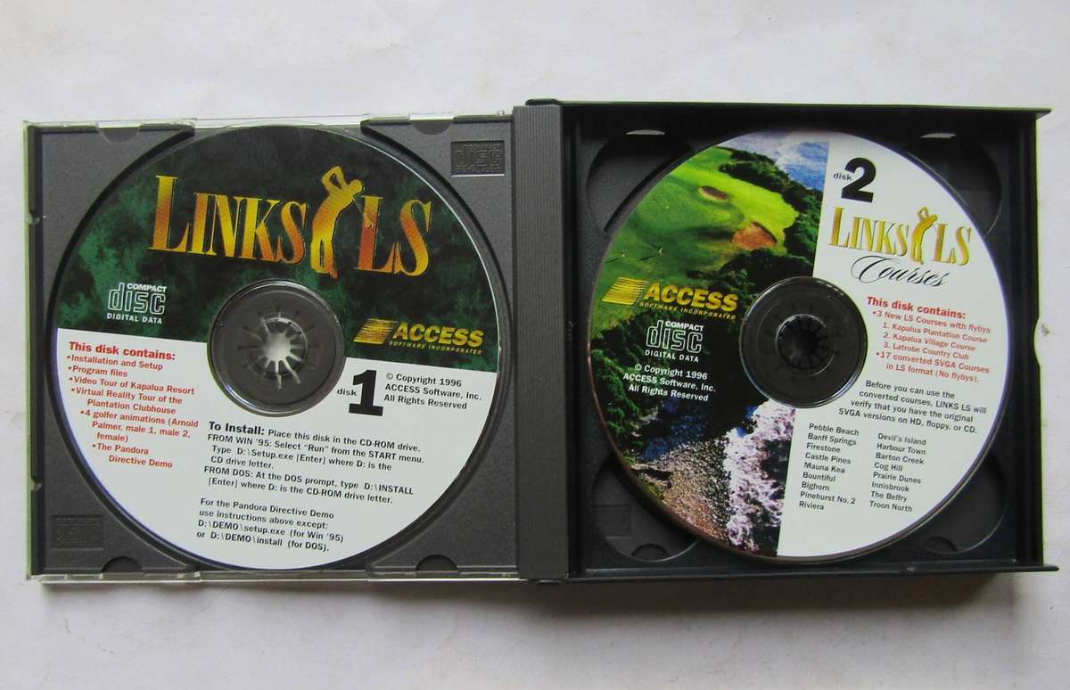 Links LS and Arnold Palmer - Double Big Box PC Game (1997)