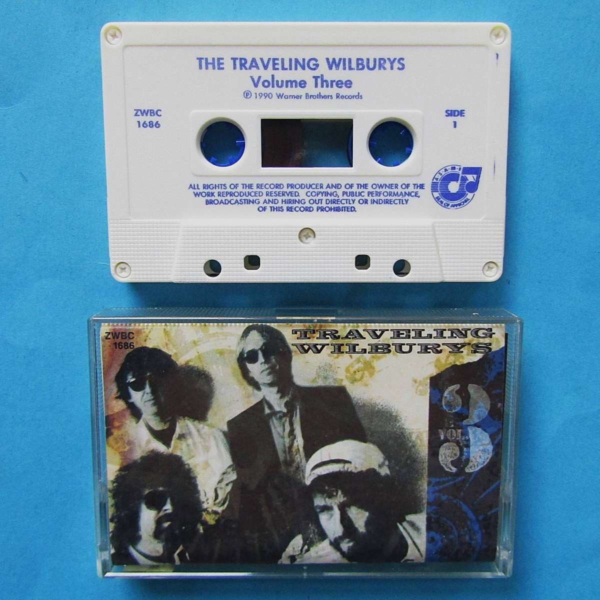 The Travelling Wilburys - Volume Three - Cassette Tape (1990)