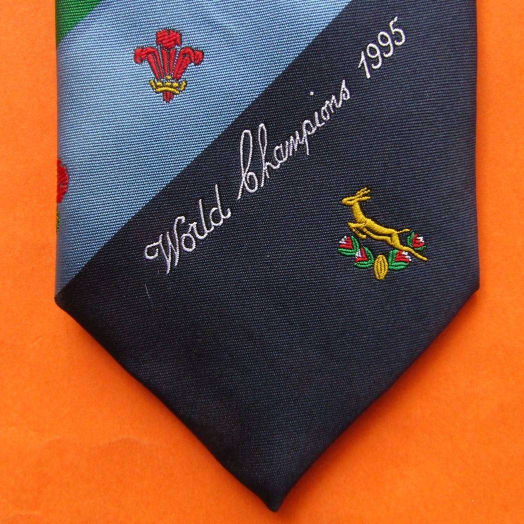 1995 World Champions Springbok Rugby Neck Tie