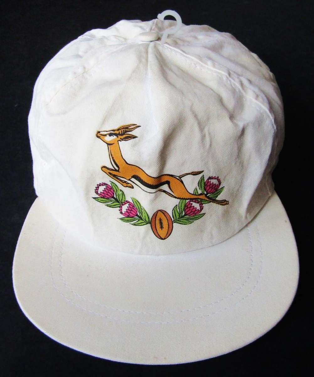 90's White Springbok Rugby Cap