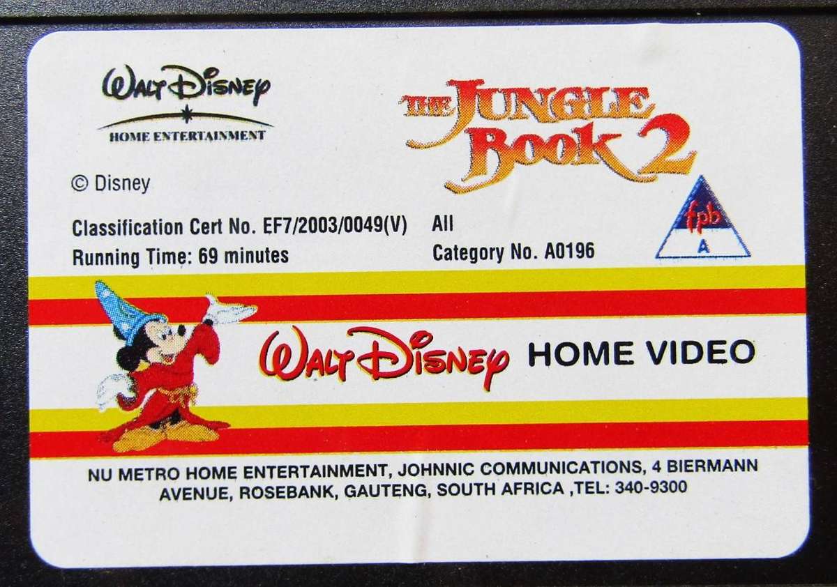 The Junge Book 2 - Disney VHS Tape (2003)