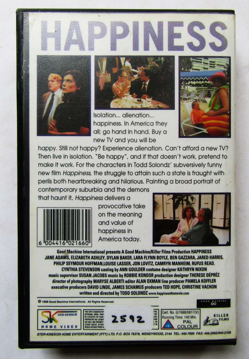 Happiness - Dark Comedy Movie VHS Tape (1998)