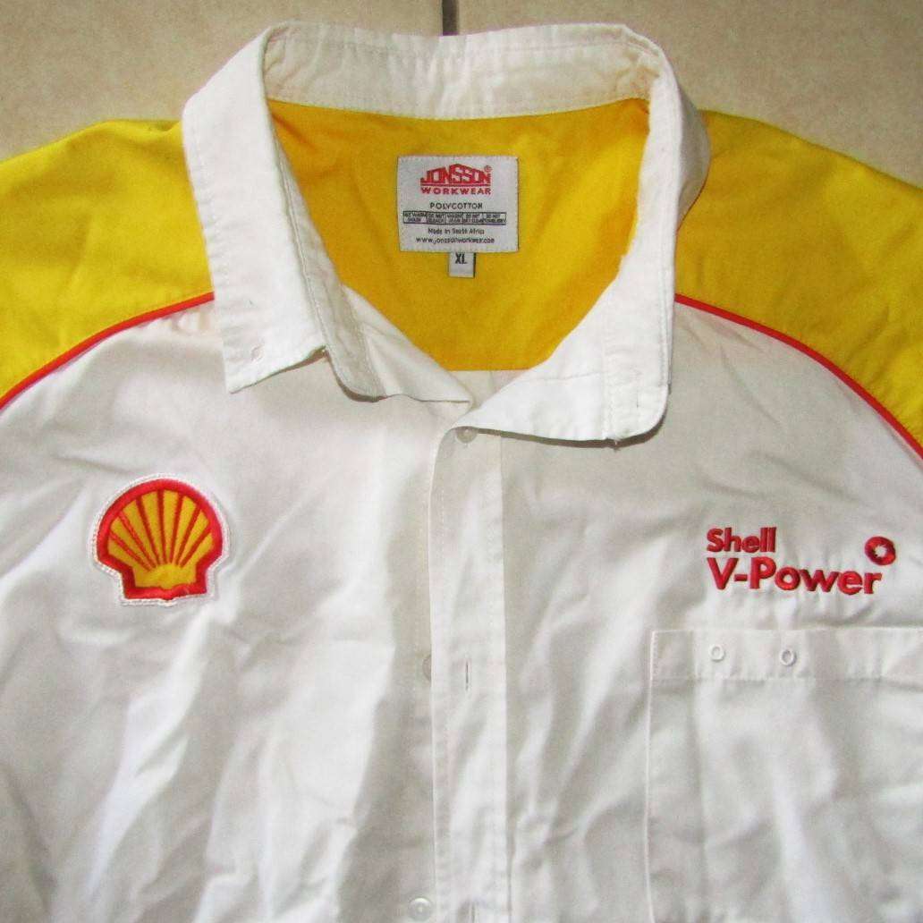 Old Ferrari Shell V-Power Shirt - XL Size