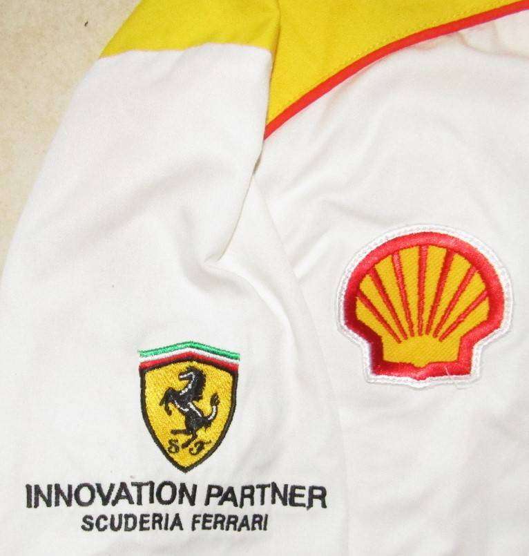 Old Ferrari Shell V-Power Shirt - XL Size